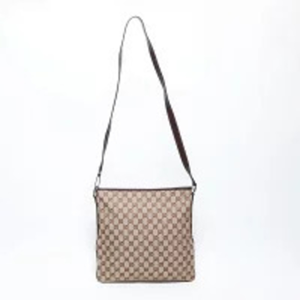 Gucci Bag Beige Brown GG Shoulder Canvas